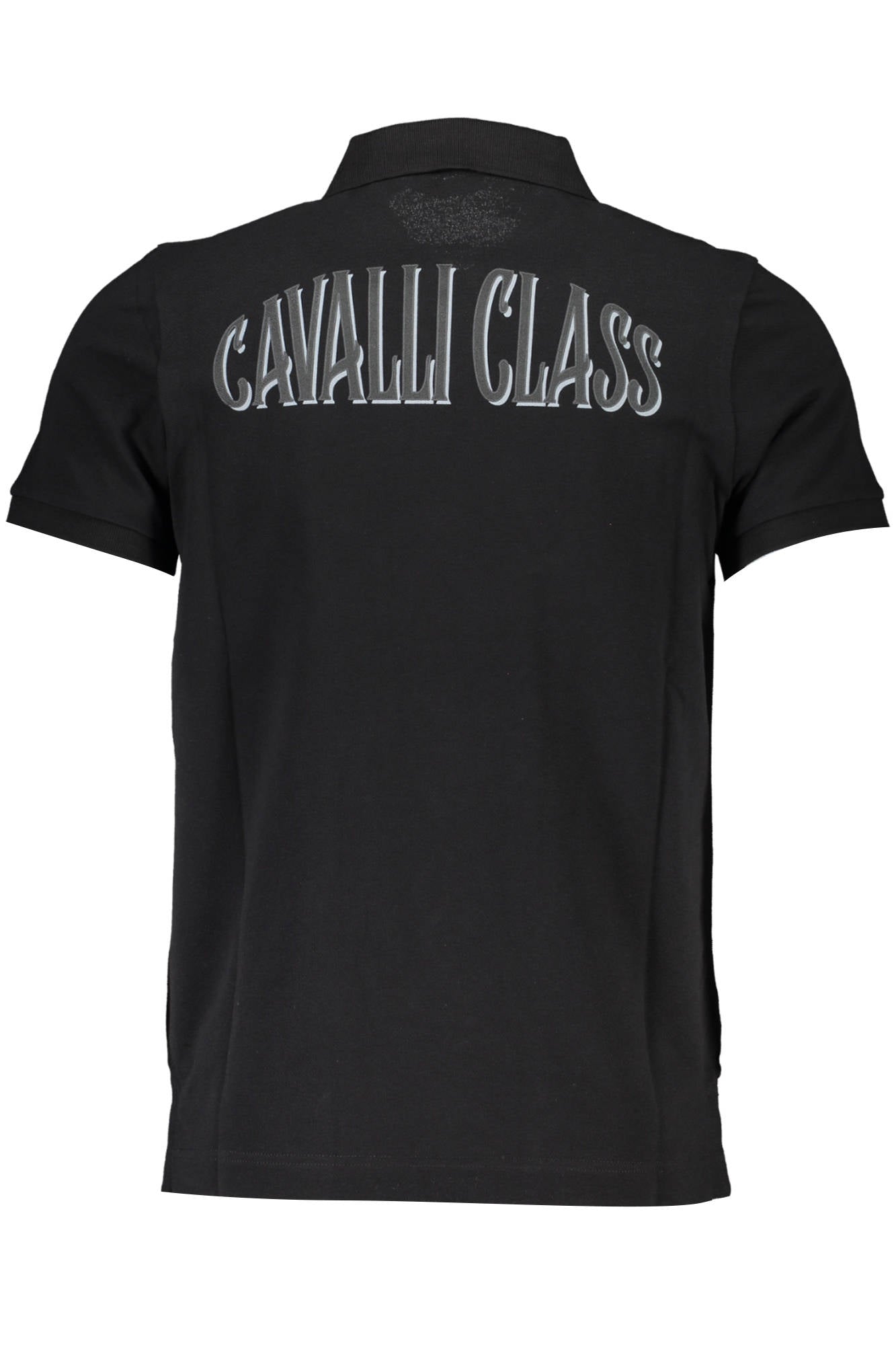 МЪЖКО ПОЛО С КЪС РЪКАВ CAVALLI CLASS ЧЕРНО-1