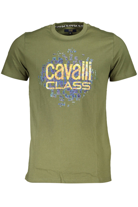 CAVALLI CLASS ТЕНИСКА С КЪС РЪКАВ МЪЖКА ЗЕЛЕНА-0