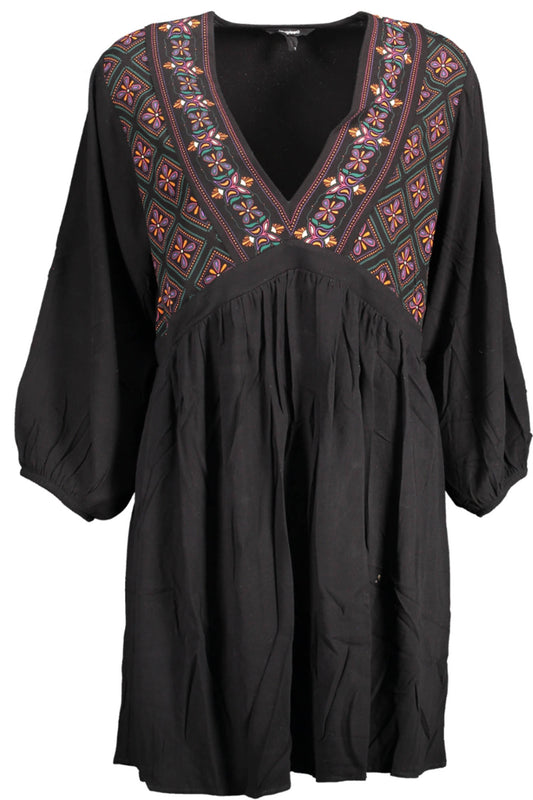 КЪСА ДАМСКА РОКЛЯ DESIGUAL ЧЕРНА