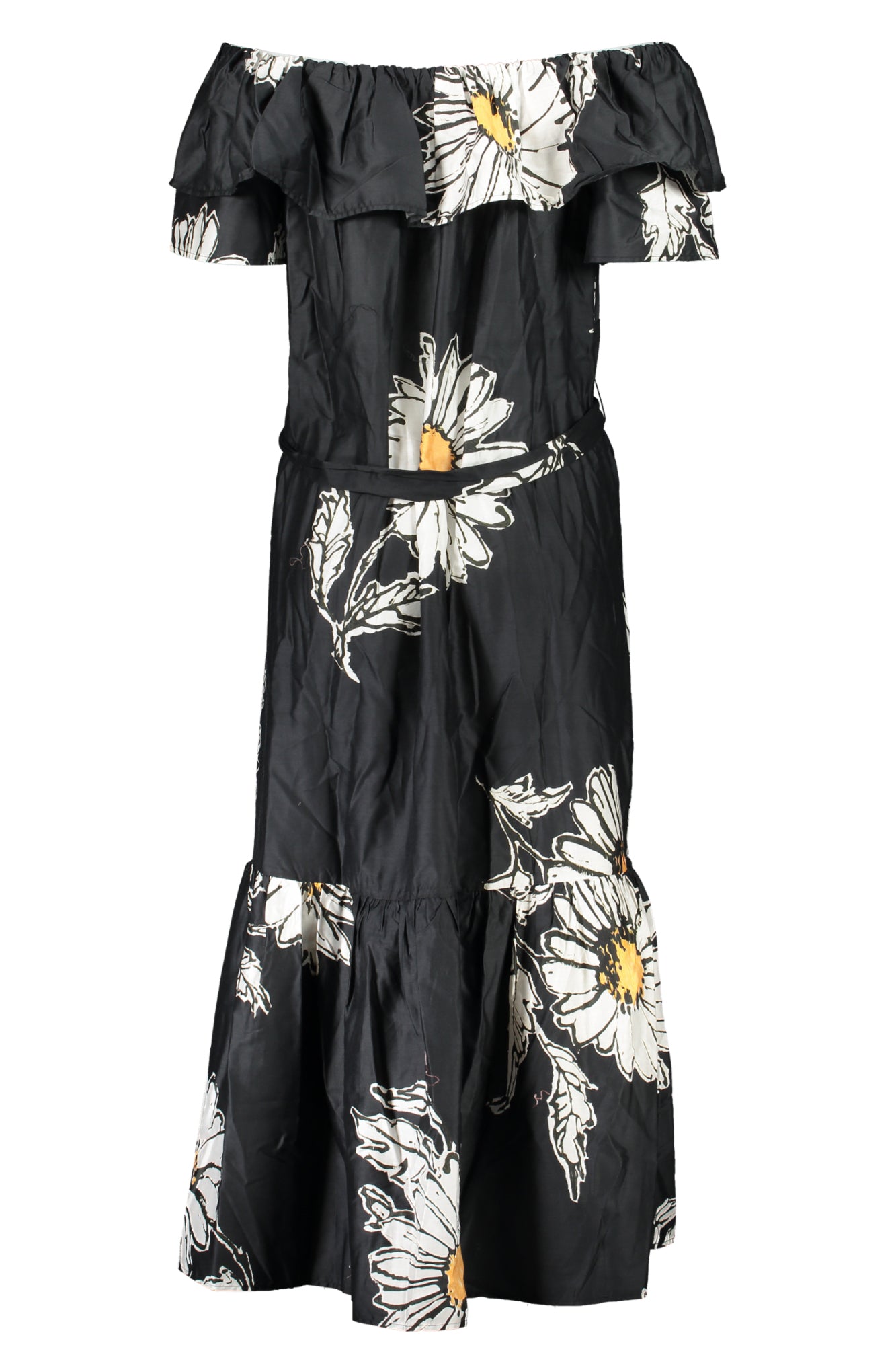 ДЪЛГА ДАМСКА ЧЕРНА РОКЛЯ DESIGUAL-1