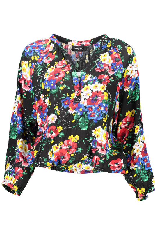 ДАМСКА ТЕНИСКА С ДЪЛЪГ РЪКАВ DESIGUAL ЧЕРНА