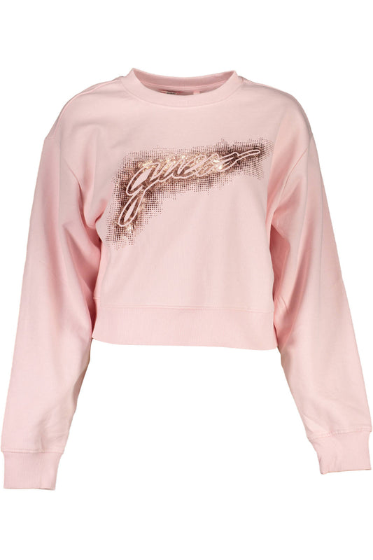 GUESS JEANS СУИТШИТ БЕЗ ЦИП МЪЖКИ РОЗОВ