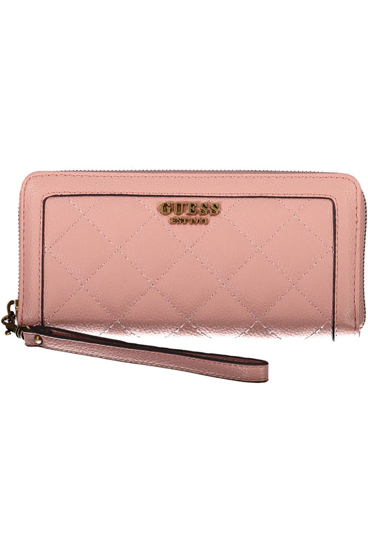 РОЗОВ ДАМСКИ ПОРТМОНЕ GUESS JEANS