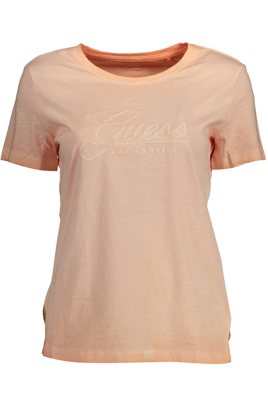 GUESS JEANS ДАМСКА ТЕНИСКА С КЪС РЪКАВ РОЗОВА