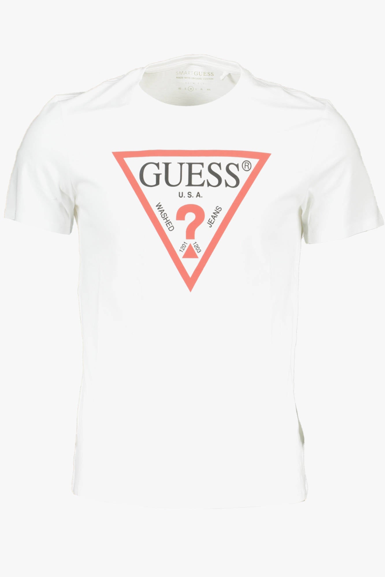 GUESS JEANS МЪЖКА ТЕНИСКА С КЪС РЪКАВ БЯЛА