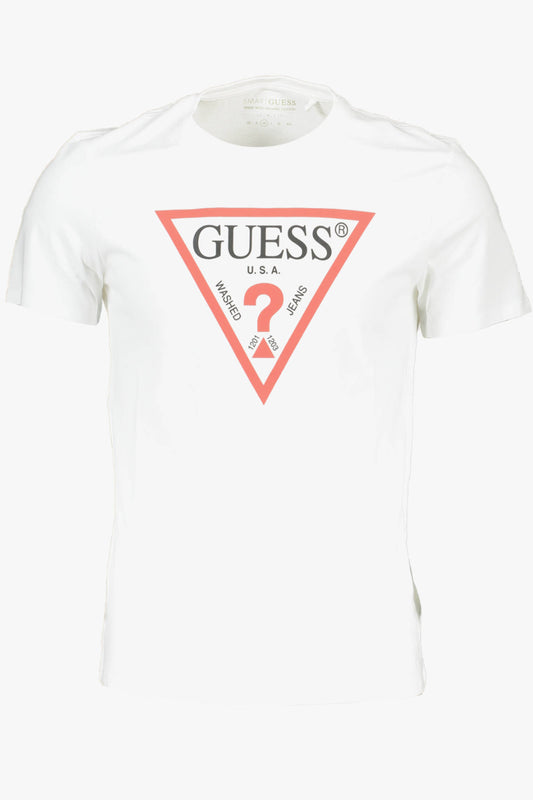 GUESS JEANS МЪЖКА ТЕНИСКА С КЪС РЪКАВ БЯЛА