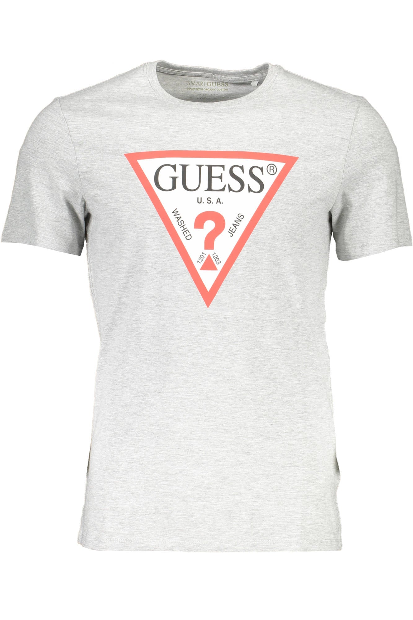 GUESS JEANS МЪЖКА ТЕНИСКА С КЪС РЪКАВ СИВА