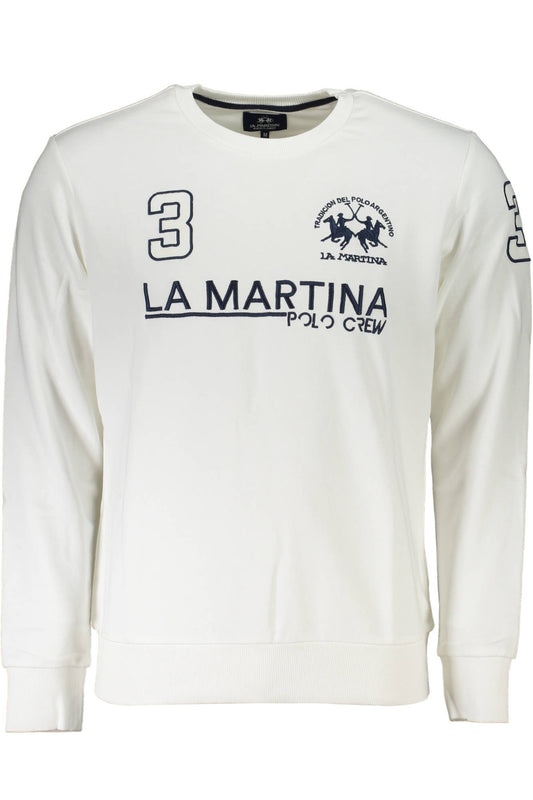 LA MARTINA БЯЛ МЪЖКИ СУИТШЪР БЕЗ ЦИП-0