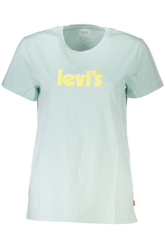 СВЕТЛО СИНЯ ДАМСКА ТЕНИСКА С КЪС РЪКАВ LEVI&#39;S-0