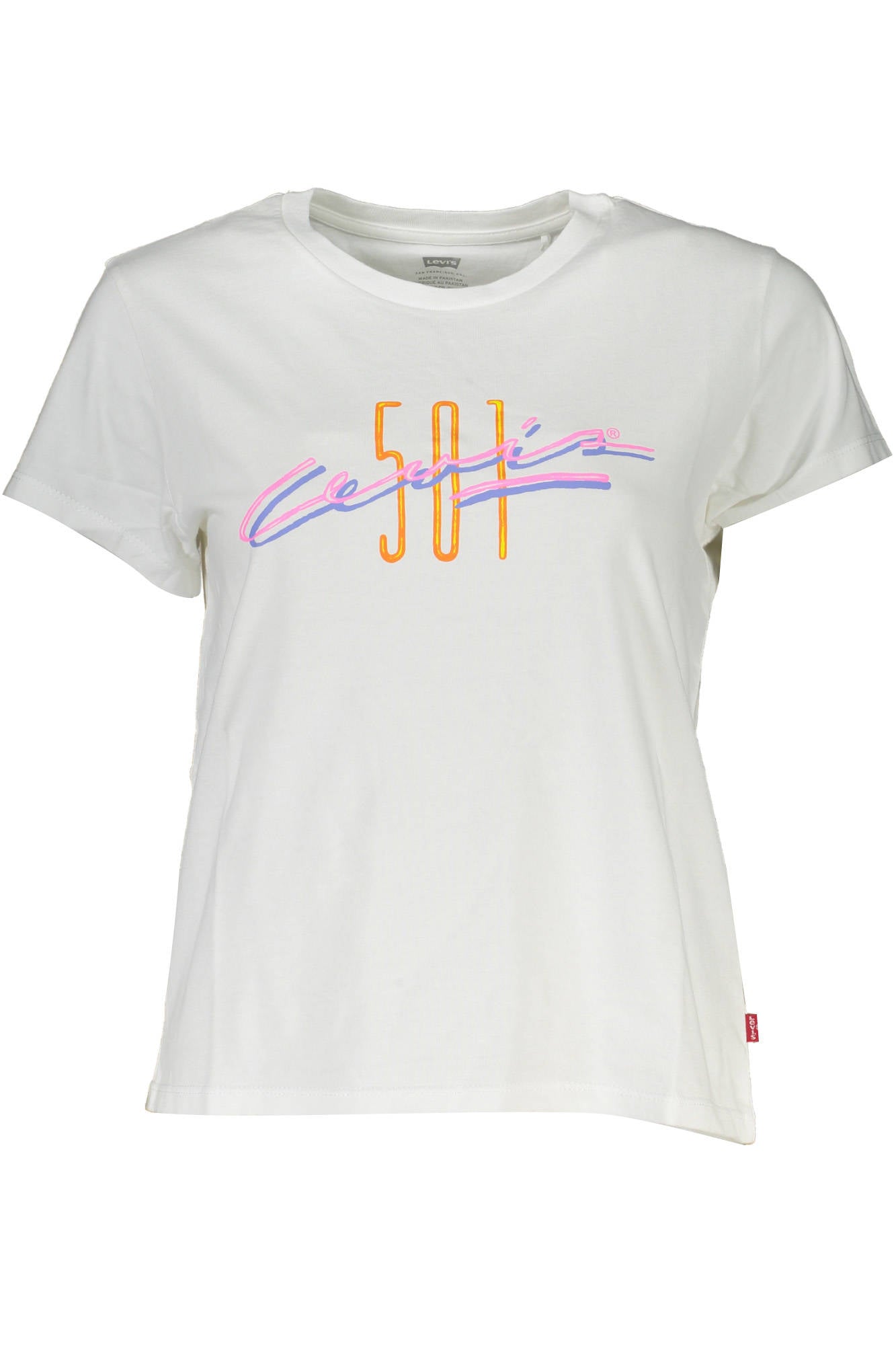 БЯЛА ДАМСКА ТЕНИСКА С КЪС РЪКАВ LEVI&#39;S-0