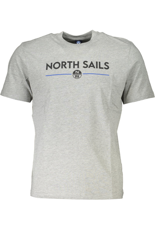 МЪЖКА ТЕНИСКА С КЪС РЪКАВ NORTH SAILS СИВА-0