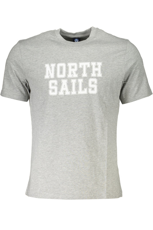 МЪЖКА ТЕНИСКА С КЪС РЪКАВ NORTH SAILS СИВА-0
