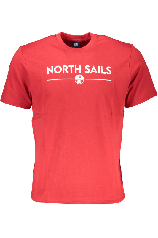 ЧЕРВЕНА МЪЖКА ТЕНИСКА С КЪС РЪКАВ NORTH SAILS-0
