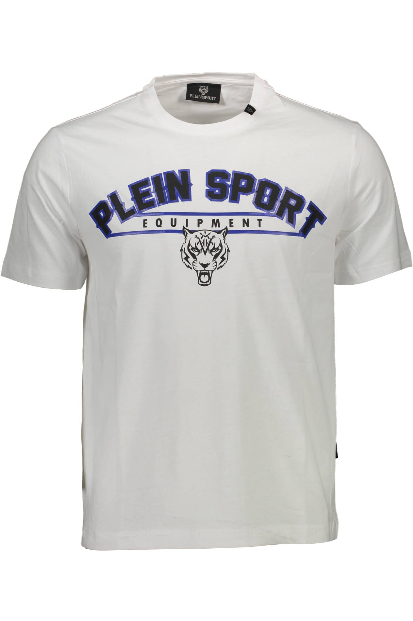 PLEIN SPORT БЯЛА МЪЖКА ТЕНИСКА С КЪС РЪКАВ