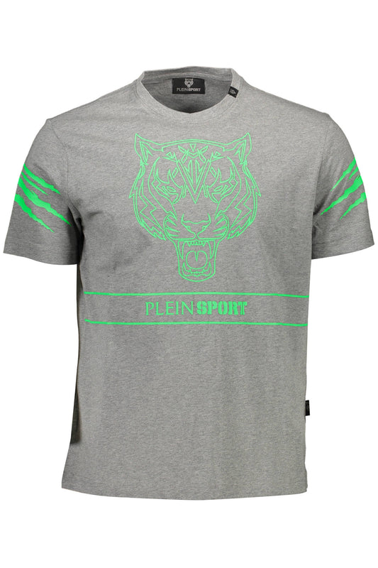 МЪЖКА ТЕНИСКА С КЪС РЪКАВ PLEIN SPORT СИВА