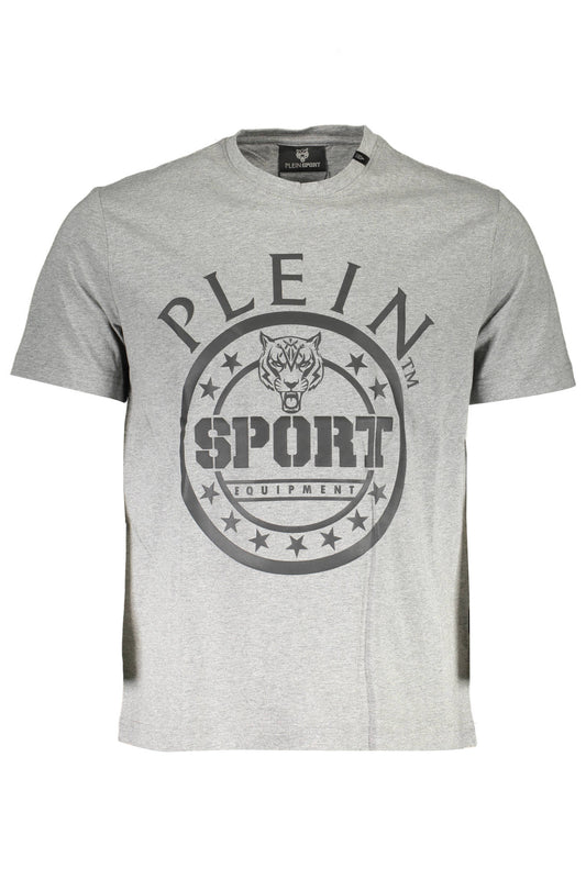 МЪЖКА ТЕНИСКА С КЪС РЪКАВ PLEIN SPORT СИВА