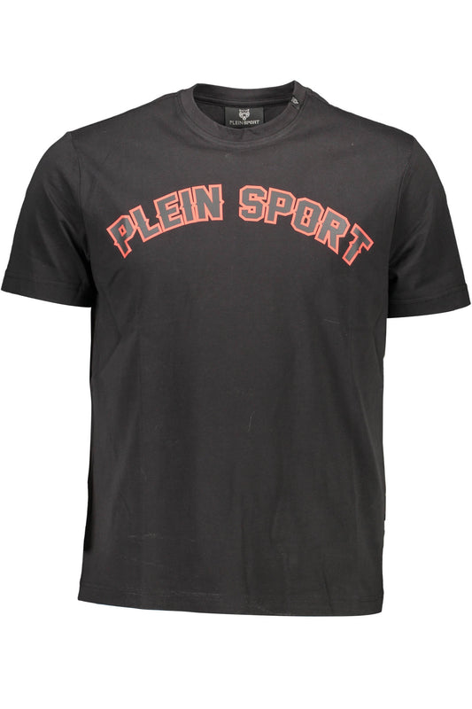 МЪЖКА ТЕНИСКА С КЪС РЪКАВ PLEIN SPORT ЧЕРНА