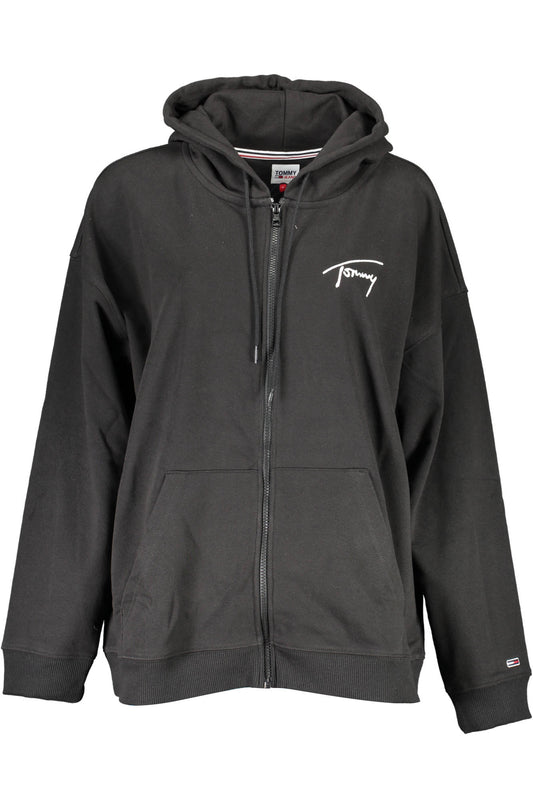 TOMMY HILFIGER СУИТШЪР С ЦИП ЖЕНСКИ ЧЕРЕН