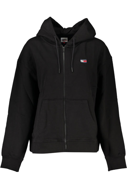 TOMMY HILFIGER ДАМСКИ ЧЕРЕН СУИТШЪТ С ЦИП-0