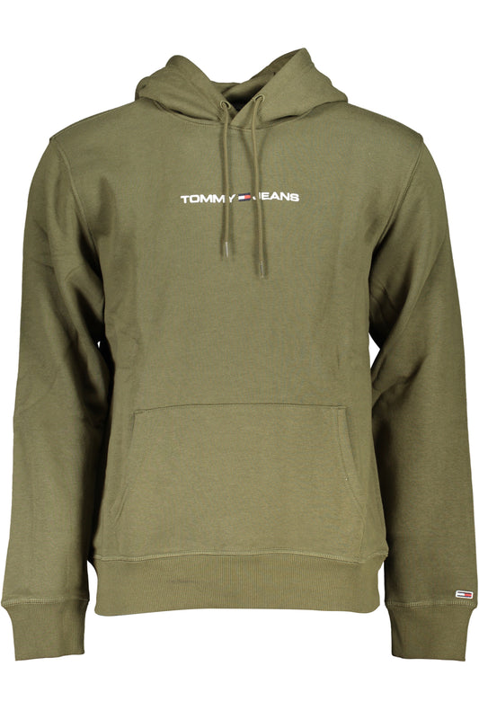 TOMMY HILFIGER МЪЖКИ ЗЕЛЕН СУИТШЪТ БЕЗ ЦИП-0