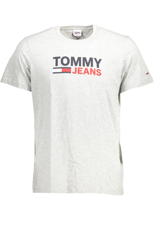 TOMMY HILFIGER МЪЖКА ТЕНИСКА С КЪС РЪКАВ СИВА