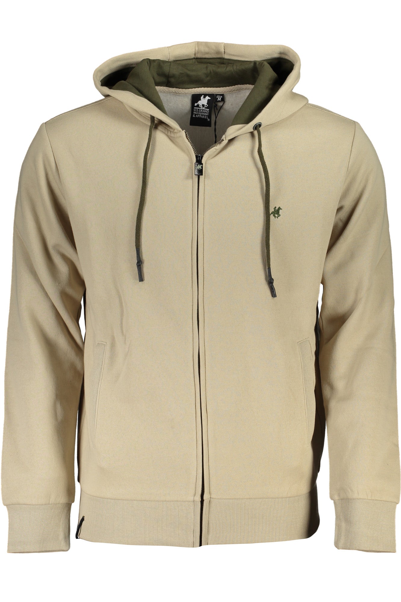 МЪЖКИ СУИТШЪТ US GRAND POLO БЕЖОВ С ЦИП-0