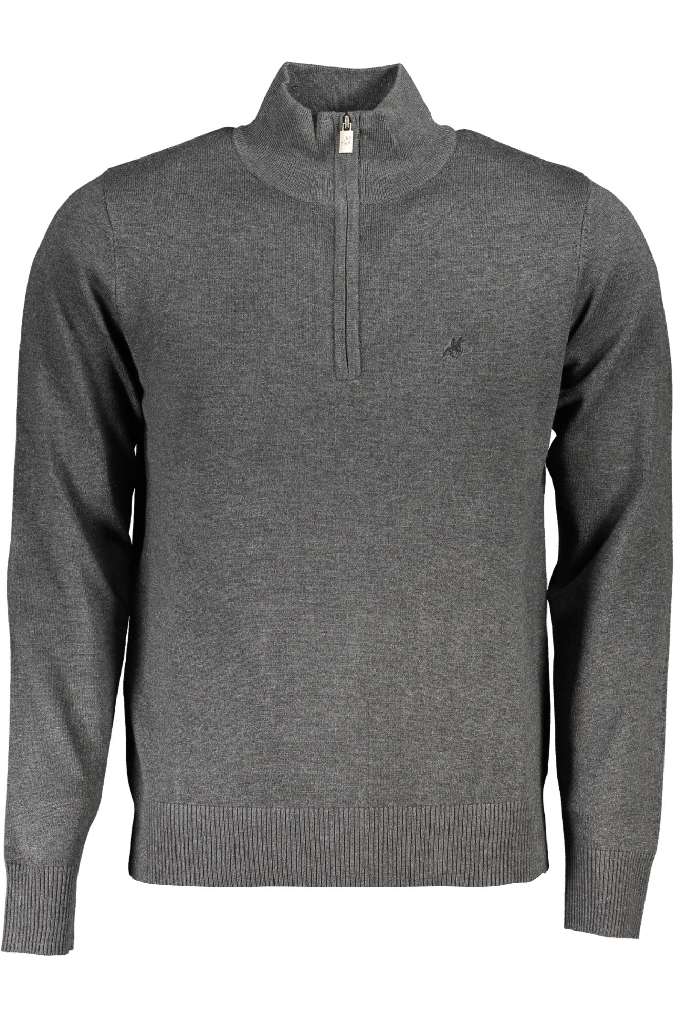 МЪЖКИ СИВ ПУЛОВЕР US GRAND POLO-0