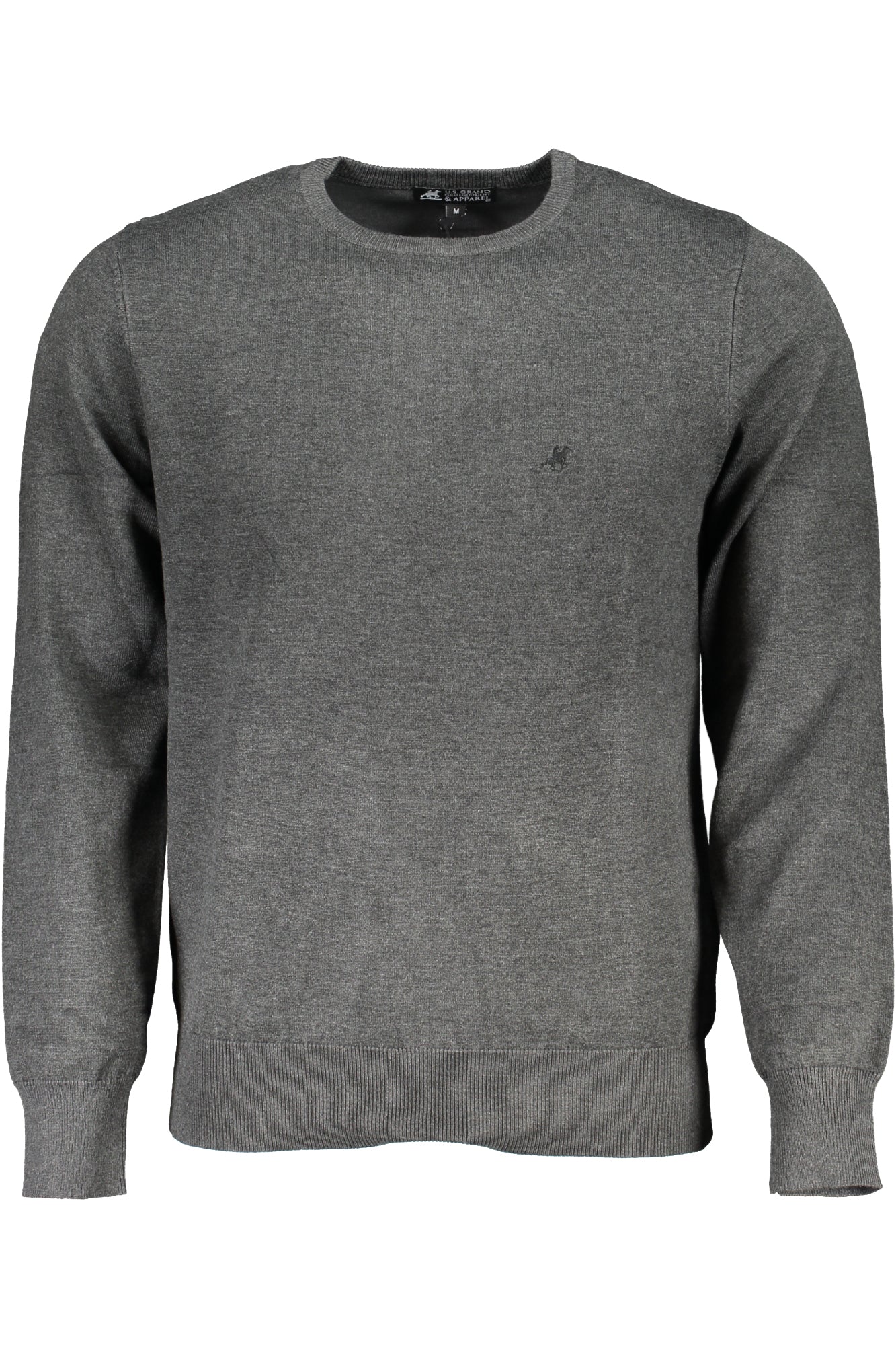 МЪЖКИ СИВ ПУЛОВЕР US GRAND POLO-0