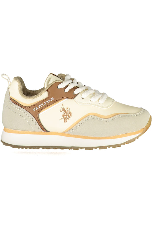 US POLO ASSN. БЕЖОВИ ДЕТСКИ СПОРТНИ ОБУВКИ-0