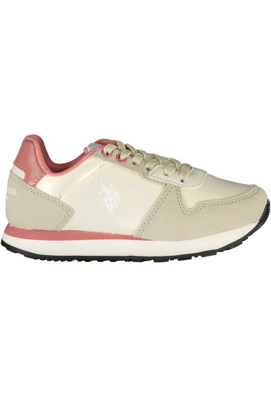 US POLO ASSN. БЕЖОВИ ДЕТСКИ СПОРТНИ ОБУВКИ-0