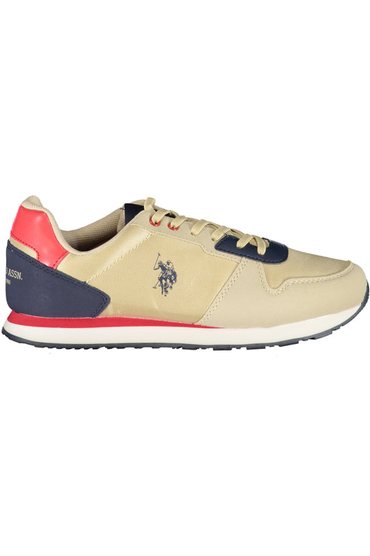 US POLO ASSN. БЕЖОВИ ДЕТСКИ СПОРТНИ ОБУВКИ-0