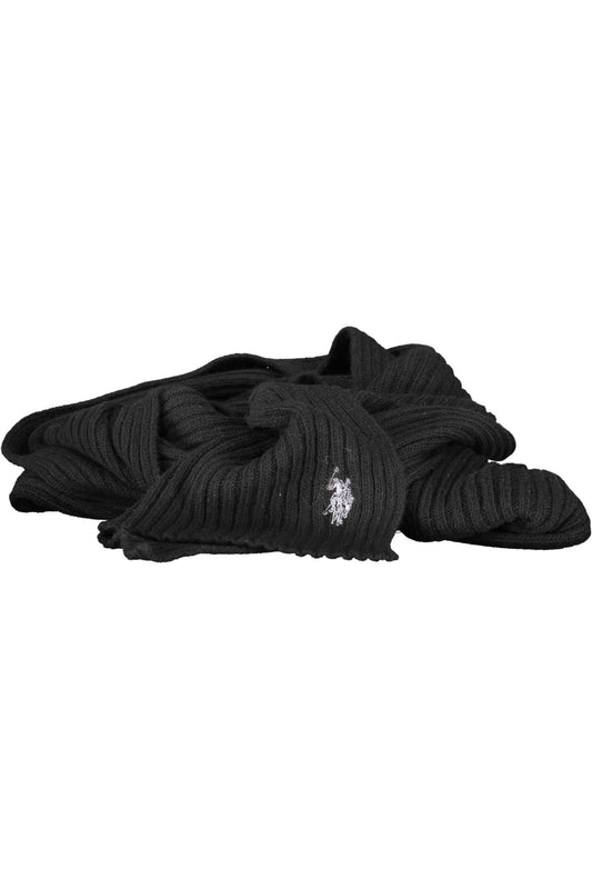 US POLO ASSN. ЧЕРЕН МЪЖКИ ШАЛ