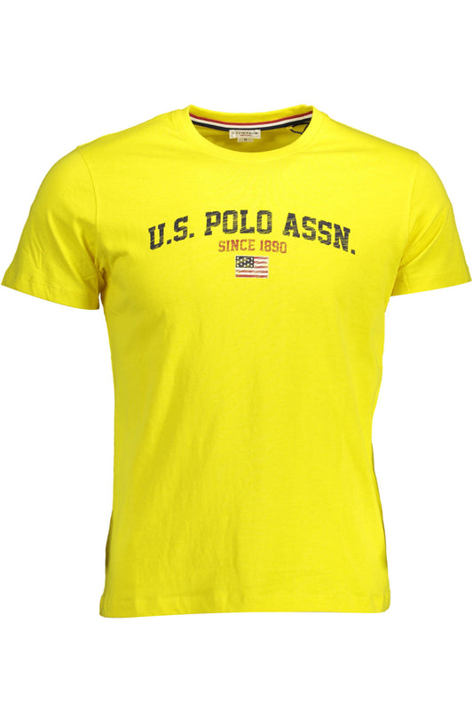 ТЕНИСКА С КЪС РЪКАВ US POLO ЖЪЛТ МЪЖ