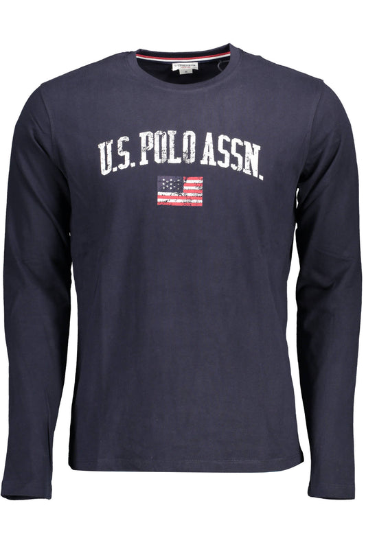 US POLO ТЕНИСКА С ДЪЛЪГ РЪКАВ МЪЖКА СИНЯ